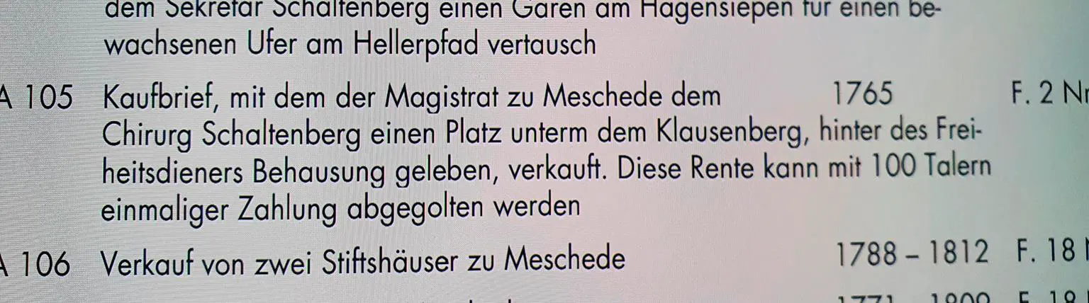 Findbuch Casparus Schaltenberg